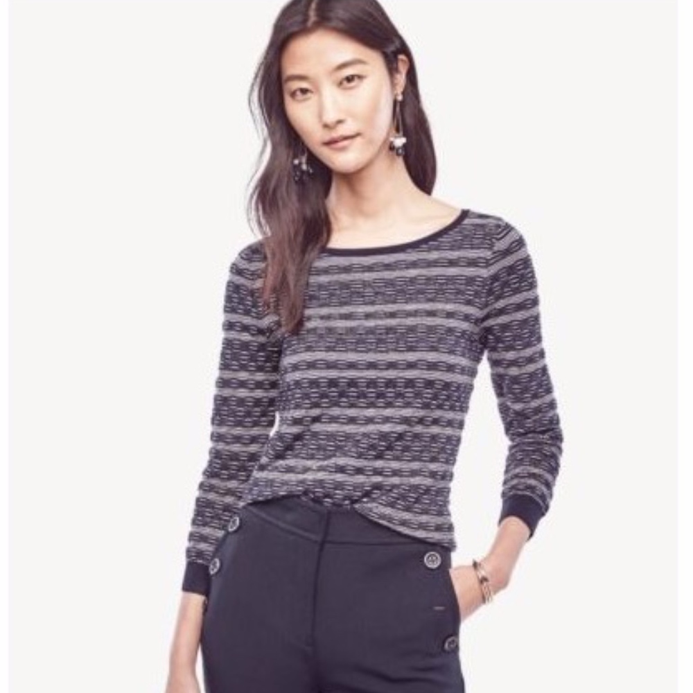 Ann Taylor Extrafine Merino Boatneck Sweater